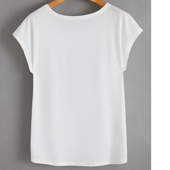 NWT Stylish Beautiful Delicate Print Top - Picture 5 of 8